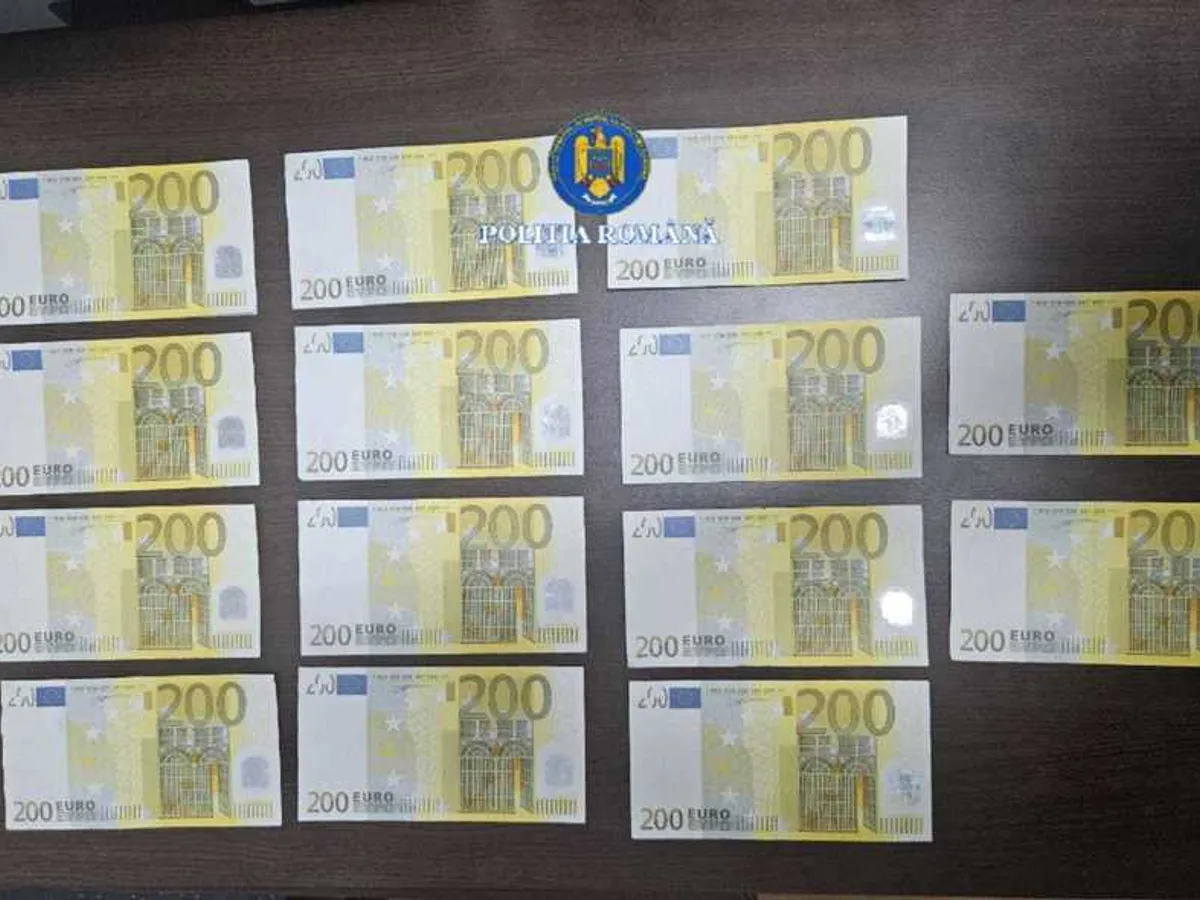 Escrocherie în Brăila. Două persoane, reţinute pentru plasarea în circulaţie a 4000 de euro, în bancnote false