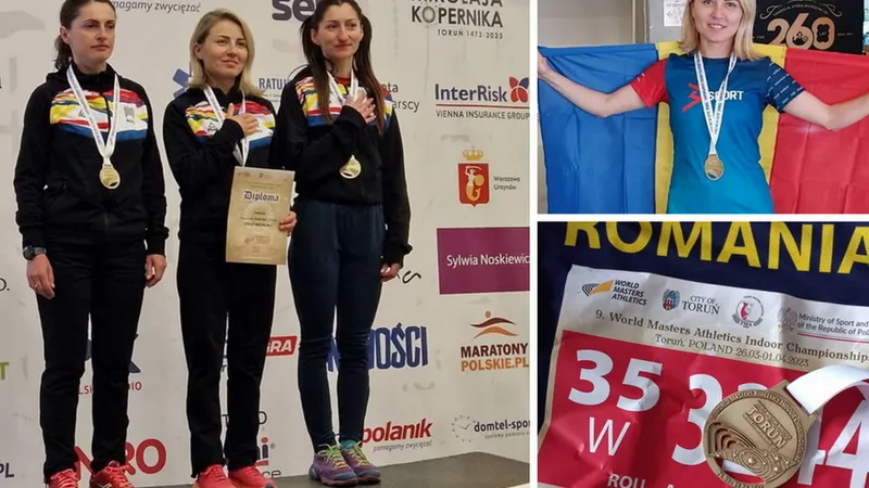 Aur la Campionatul Mondial de atletism masters, pentru o româncă. Are 35 de ani și e asistentă. - Foto: ebihoreanul.ro