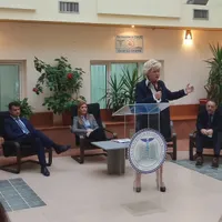 Grațiela Drăghici, șefa ANES, la lansarea Centrului-pilot pentru situații de viol, la Spitalul Universitar. Sursa foto: ANES