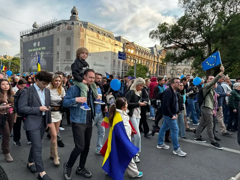FOTO Mitinguri de amploare pro-Europa în București și în marile orașe, de 9 mai, Ziua Europei - FOTO: Newsweek (imagine cu rol ilustrativ)