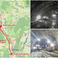 Tunelurile Alina și Daniela de pe autostrada București-Sibiu, atracție turistică. Cum arată Foto: colaj dailybussiness.ro