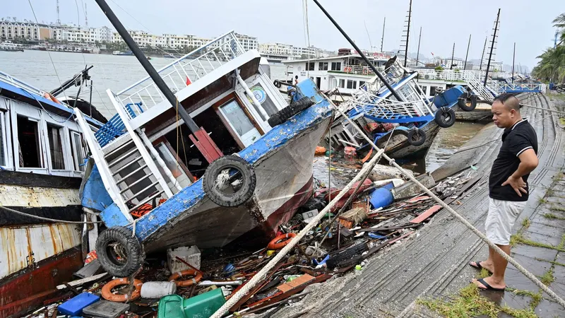 Taifunul Yagi a lovit Vietnamul. 14 oameni și-au pierdut viața, iar cel puțin 170 sunt răniți - Foto: Profimediaimages.ro