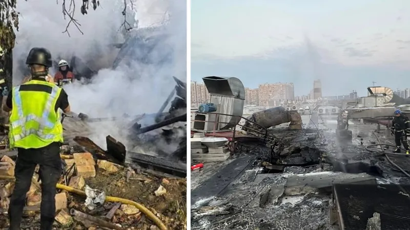 Atac la Kiev - Foto: Twitter/ @KyivPost