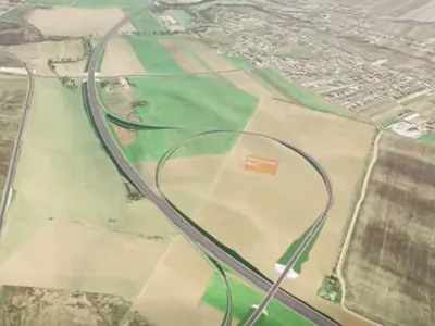 Autostrada Craiova - Filiași, simulare 3D - Foto: captură video