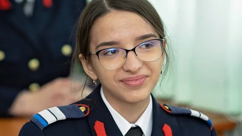 Mihaela Maftei, eleva de 9.96 la Bacalaureat - Foto: Colegiul Național Militar „Ștefan cel Mare" Câmpulung Moldovenesc