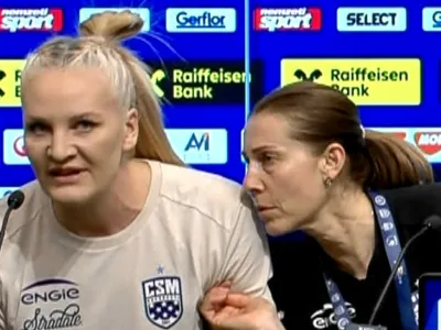 Crina Pintea, scandal cu un jurnalist român după Metz - CSM 32-27: 