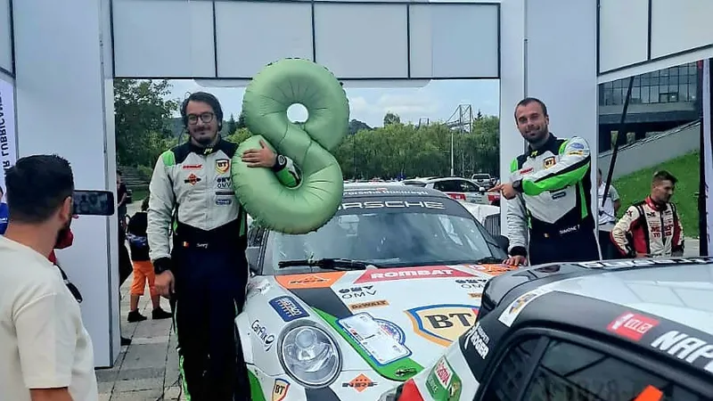 Simone Tempestini, primul pilot care îl egalează pe Titi Aur. E pentru a 8-a oară campion național - Foto: Facebook/Napoca Rally Academy