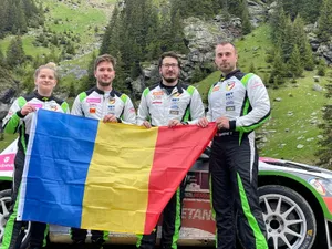 Simone Tempestini / Sergiu-Sebastian Itu (dreapta) și Norbert Maior / Francesca-Maria Maior (stânga). / Foto: Napoca Rally Academy