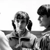 Alături de Nadia Comăneci, în 1979, la Tokyo Foto: profimediaimages.ro
