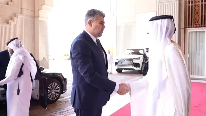 Premierul Ciolacu, la Doha: Îmi doresc ca România să fie poarta de investiţii a statului Qatar în UE - Foto: captură video