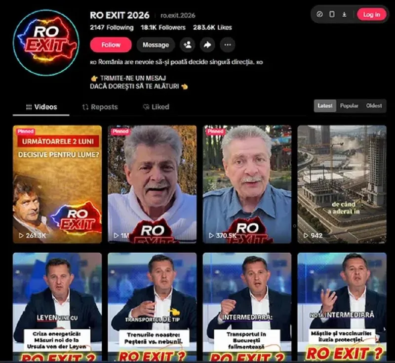 Campania Ro-Exit - Foto: Captura Tik Tok