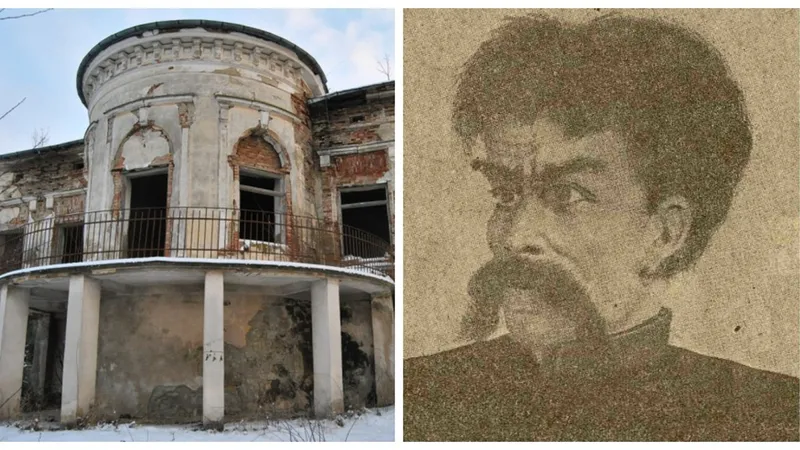 Conacul lui Buzatu și portretul său - Foto: Colaj/ Arhivă/ Imagine cu caracter ilustrativ