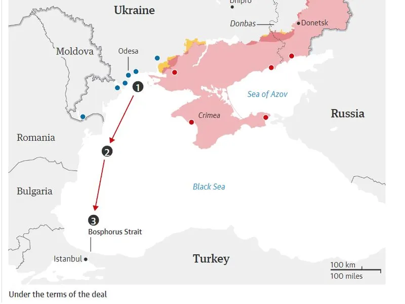 ruta de transport cereale/foto: the guardian