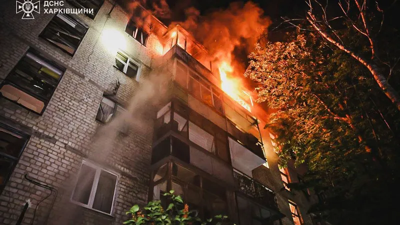 Atac rusesc cu drone în Harkov. 2 persoane au murit. Sunt 54 de răniți, printre care și cinci copii - Foto: Profimedia Images