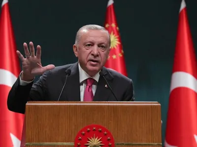 Președintele Turciei, Recep Tayyip Erdogan, a anunțat prelungirea acordului privind exportul de cereale ucrainene - Foto: Profimedia Images