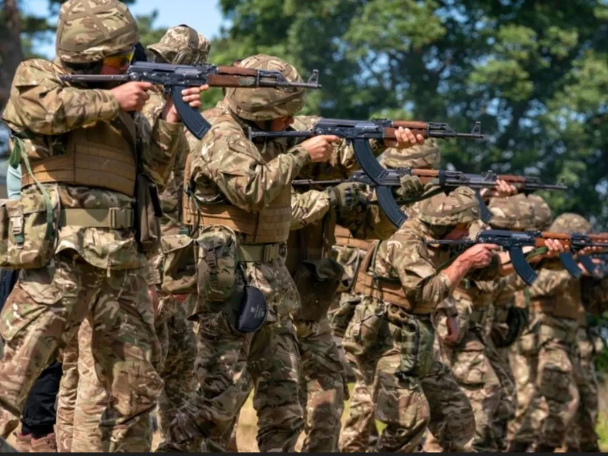 Instruire soldați ucraineni/foto: uk army