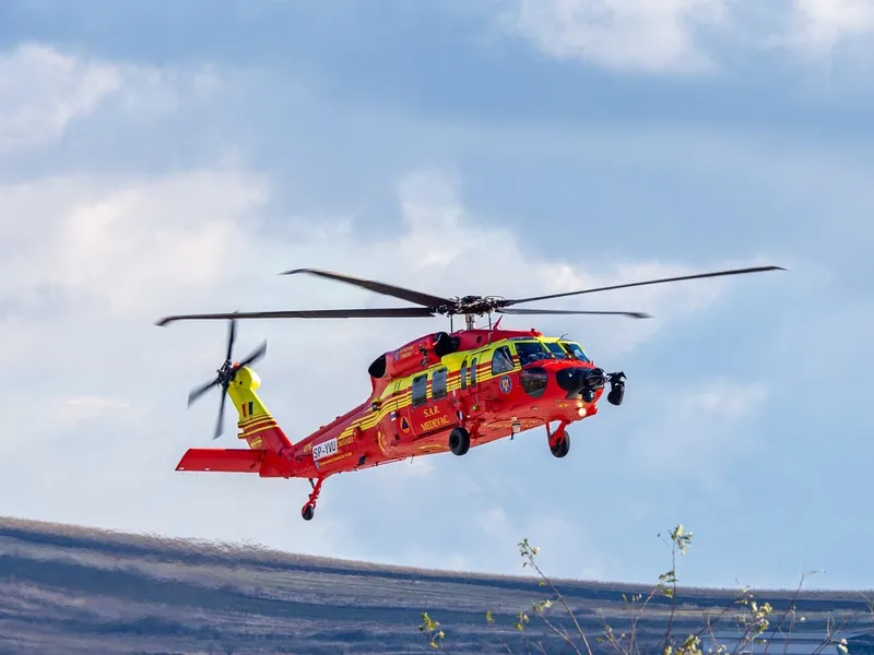 Un elicopter SMURD a intervenit pentru salvarea unei fetițe lovită de o motocicletă - Foto: Cluj Spotting (cu rol ilustrativ)