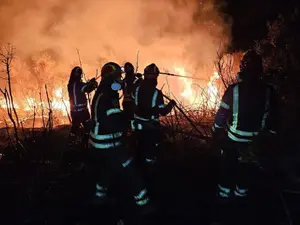 VIDEO Pompierii români din Grecia, misiune de monitorizare în două zone din regiunea Attica - FOTO FACEBOOK IGSU