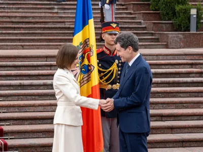 Maia Sandu și Nicușor Dan Foto: Aministrația Prezidențială
