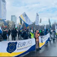 Polițiștii au protestat, recent, în fața Guvernului. FOTO: Facebook