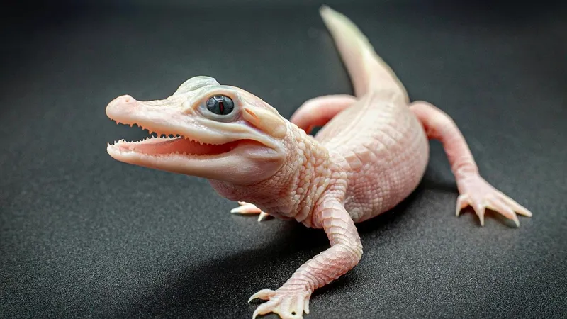 crocodil alb