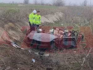 Accidentul a avut loc la ieşirea din localitatea Cuza Vodă către Mihail Kogălniceanu- Foto: Ziua de Constanța