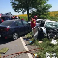 Accident teribil între 3 vehicule pe DN 2 E85 București – Urziceni: 4 morți și 5 răniți. / Foto: Info Trafic 24, Facebook
