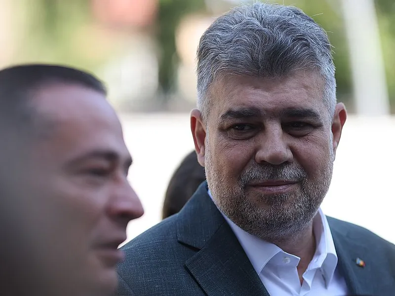 Marcel Ciolacu, la vot, duminică - Foto: INQUAM PHOTOS/George Călin