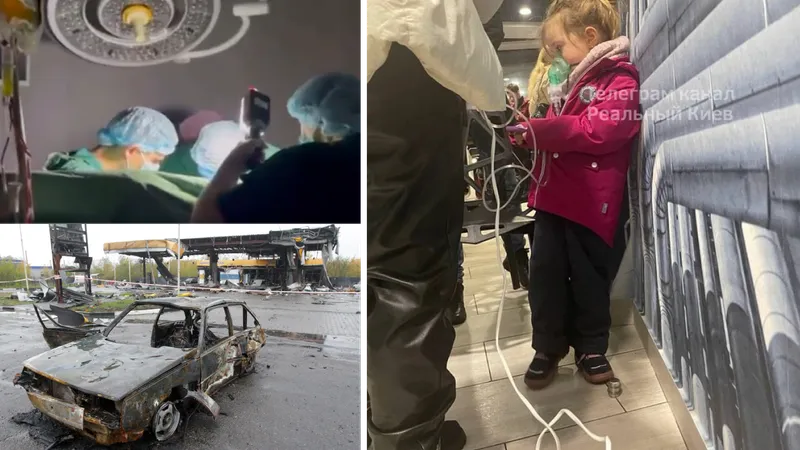 FOTO Șansă la viață într-o benzinărie conectată la generator. Drama teribilă a unei familii din Kiev - FOTO: Profimedia