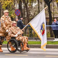 Ionuț Butoi, Port-drapelul Asociației Militarilor Veterani şi Veteranilor cu Dizabilităţi/foto: facebook