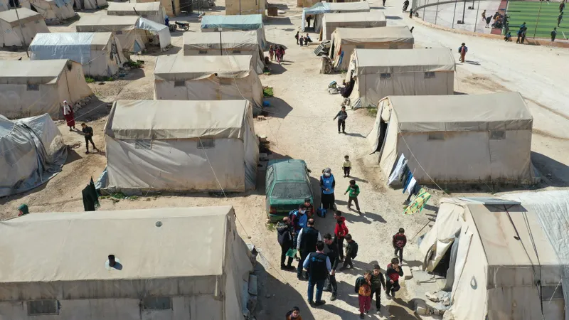 Tabără de refugiați, nordul Siriei/Foto: Profimedia Images