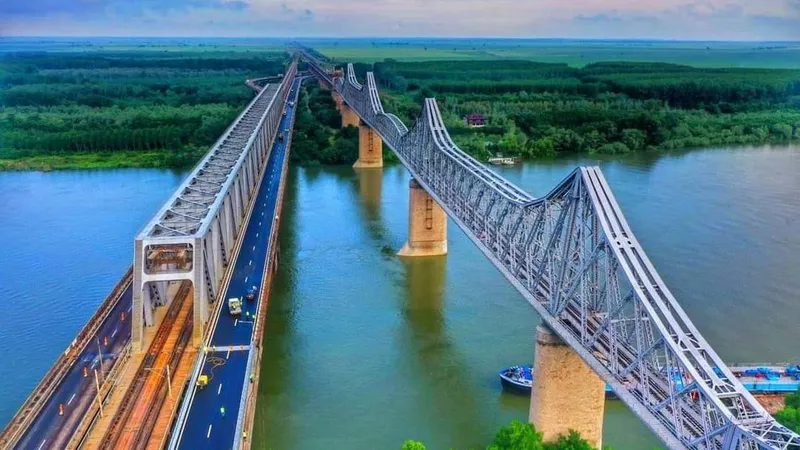Lucrările de reabilitare la podul peste braţul Borcea, situat pe Autostrada A2 - Foto: Facebook