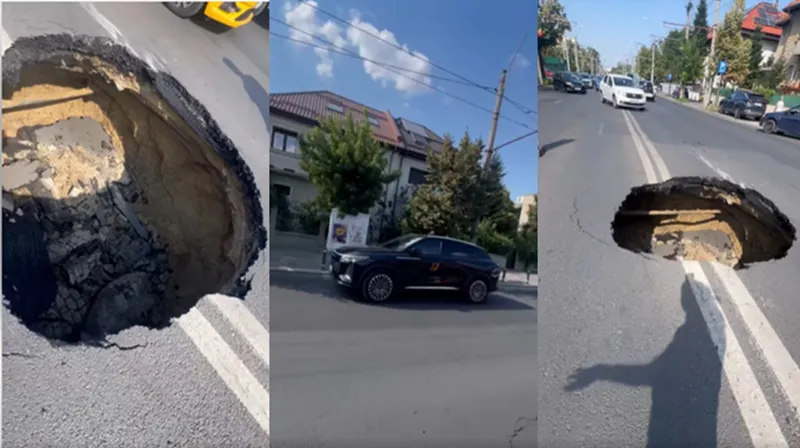 groapa de pe strad Stirbei vodă - Foto: captură Facebook