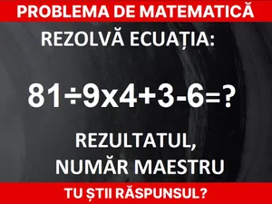 Problemă de matematică Foto: Newsweek.ro