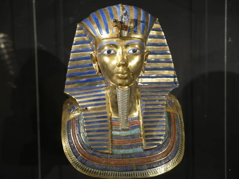 Piesă din expoziția „Călătoria lui Tutankhamon spre eternitate” de la Castel dell'ovo, din Napoli - Foto: Profimedia Images