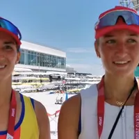 Echipajele de dublu vâsle ale României, feminin şi masculin, în semifinale la JO Tokyo/FOTO: Facebook/COSR