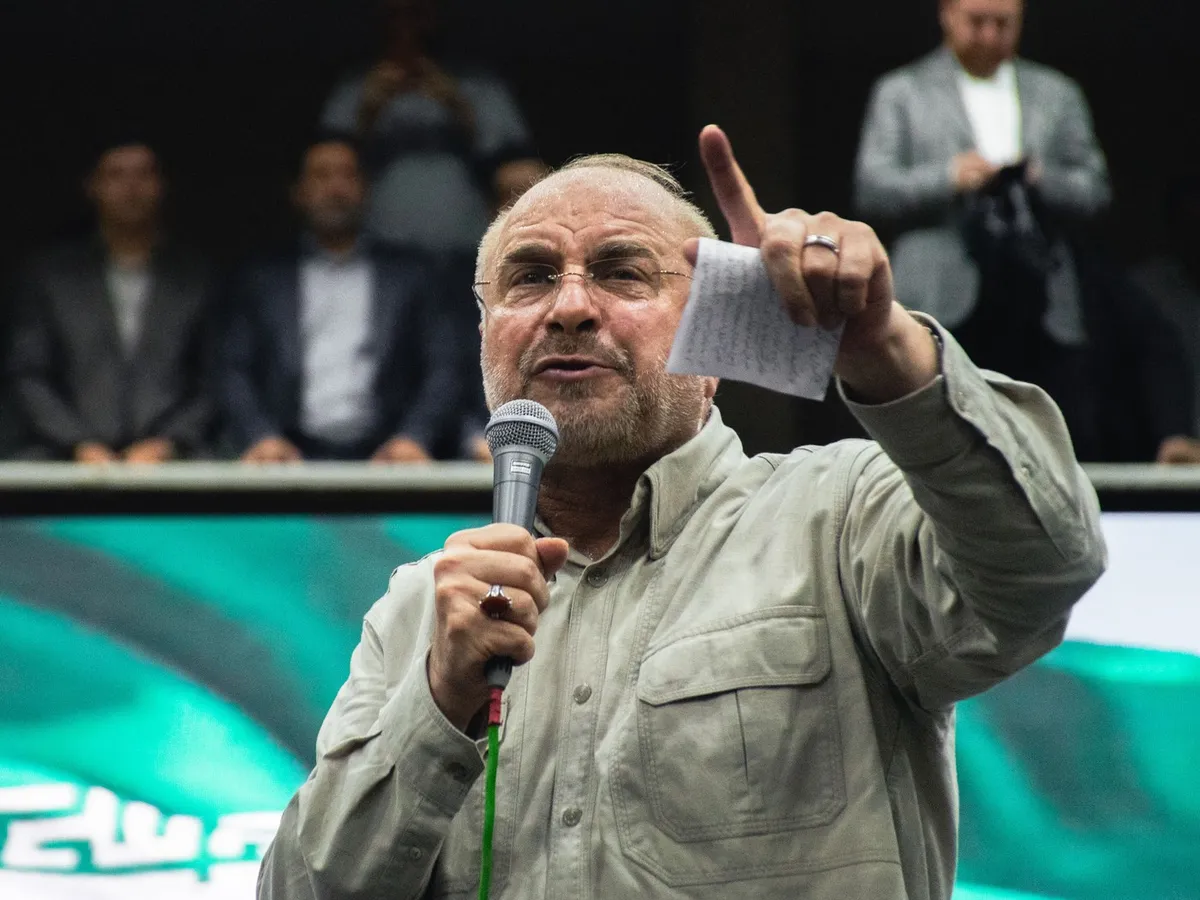 Președintele Parlamentului iranian, Mohammad Bagher Khalibaf, a candidat de mai multe ori la președinție - Foto: Profimedia Images (imagine cu rol ilustrativ)