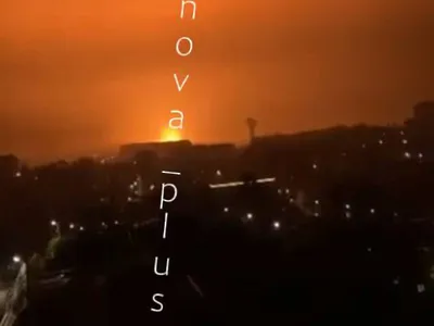 Flăcări în portul petrolier Tuapse - Foto: X/ @angelshalagina