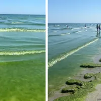 Marea Neagră devine verde și mâloasă. Turiștii sunt scârbiți: „E păcat de litoralul nostru” - Foto: Facebook