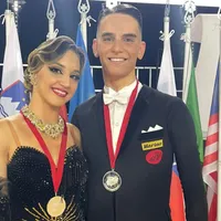Suntem în top! Doi români, pe podium la Campionatul Mondial de Dans Sportiv. Au încântat juriul - Foto: Facebook/ Federația Română de Dans Sportiv