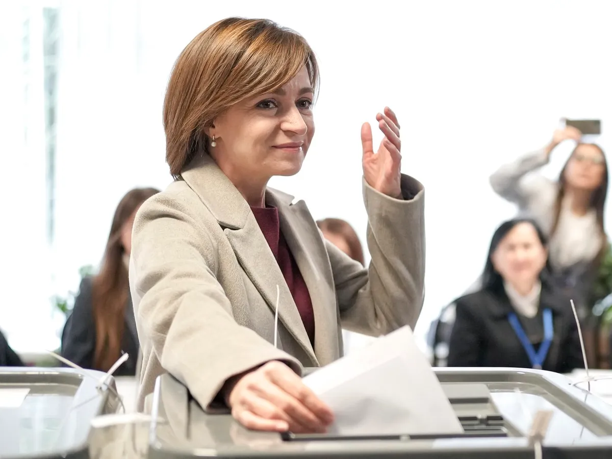 Alegeri în R. Moldova. Maia Sandu: Am votat pentru ca Moldova să se dezvolte în pace şi libertate - Foto: Profimedia Images