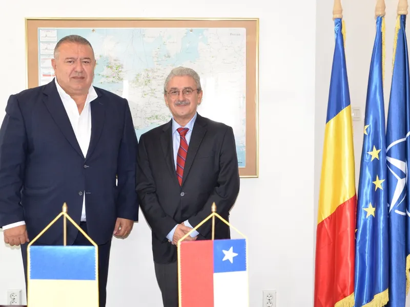 Președintele CCIR, Mihai Daraban, a avuto întrevedere oficială cu ambasadorul Republicii Chile în România, E.S. Julio Antonio Bravo Iubini Foto: CCIR