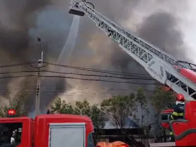 Incendiu- Foto: Captură video ISU Ploiești