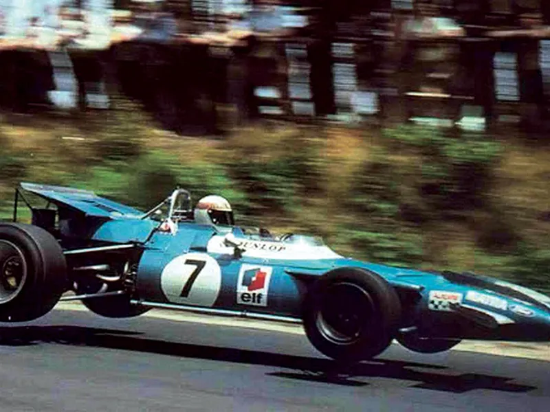 SIR JACKIE STEWART F1 1969 - Sir Jackie Stewart, la volanul unui monopost de F1 Matra în 1969