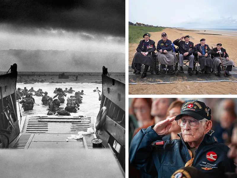 Debarcarea din Normandia. Veteranii, din nou la plajele morții la 81 de ani de la eliberarea Franței - Foto: Profimedia images