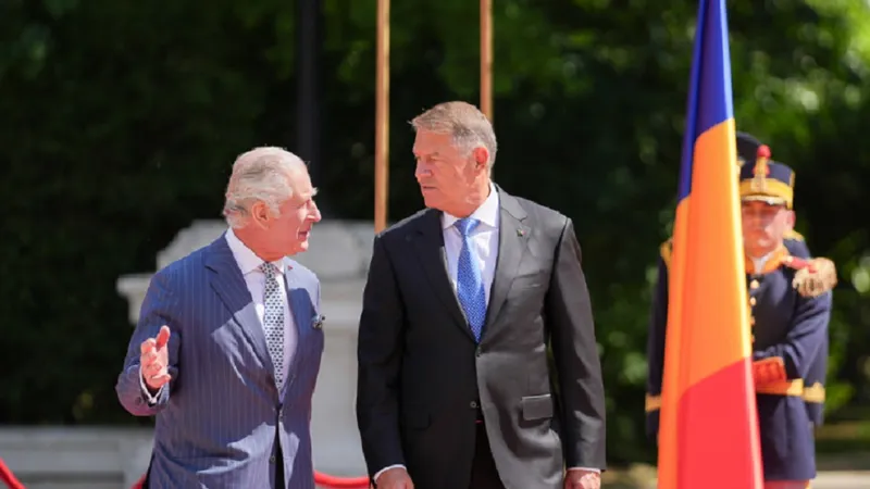 Regele Charles al III-lea, în vizită la Palatul Cotroceni FOTO: Administrația Prezidențială