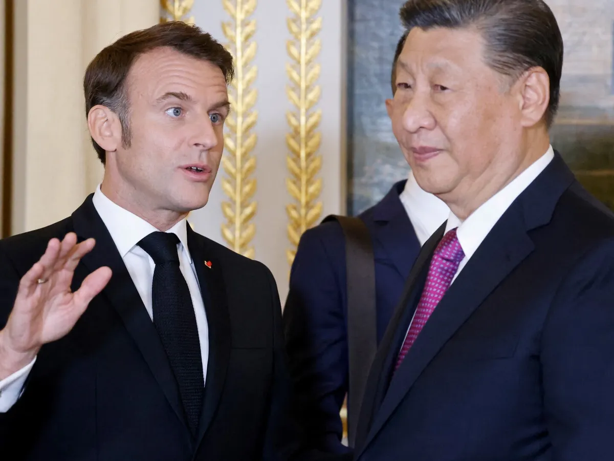 Macron și Xi Jinping Foto: AFP