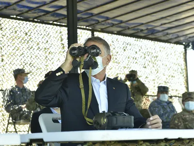 Iohannis, după exercițiul militar Justice Sword 21: Noi ne pregătim pentru apărare pe flancul estic/FOTO: presidency.ro