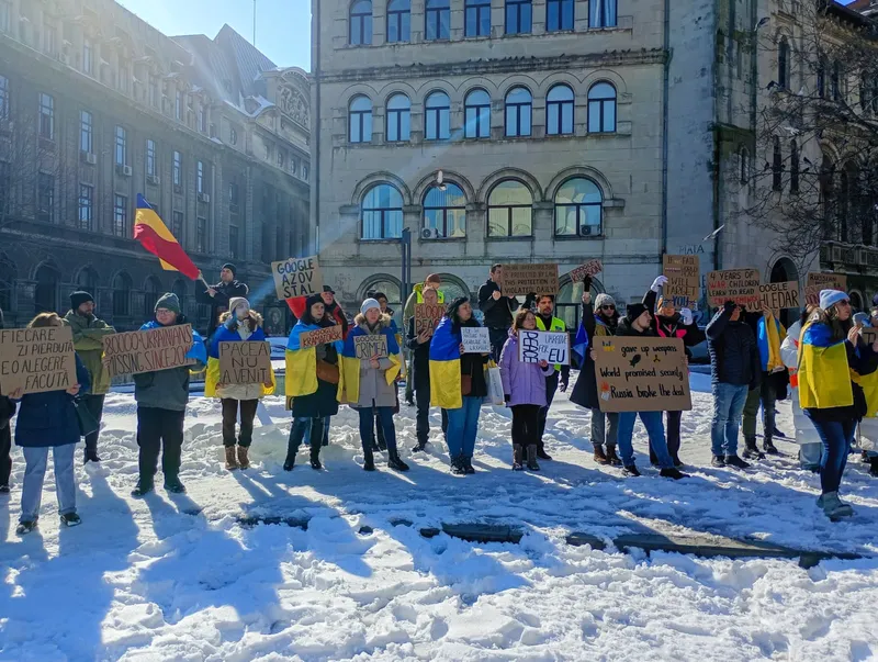 Protest pentru Ucraina - Foto: Arhiva