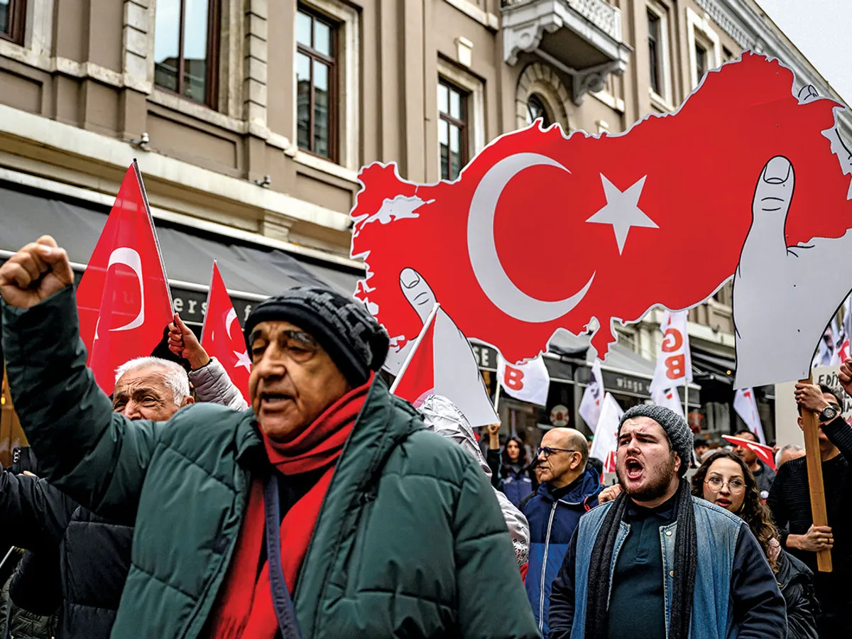 Un protest în februarie la Istanbul împotriva procesului de soluționare cu PKK